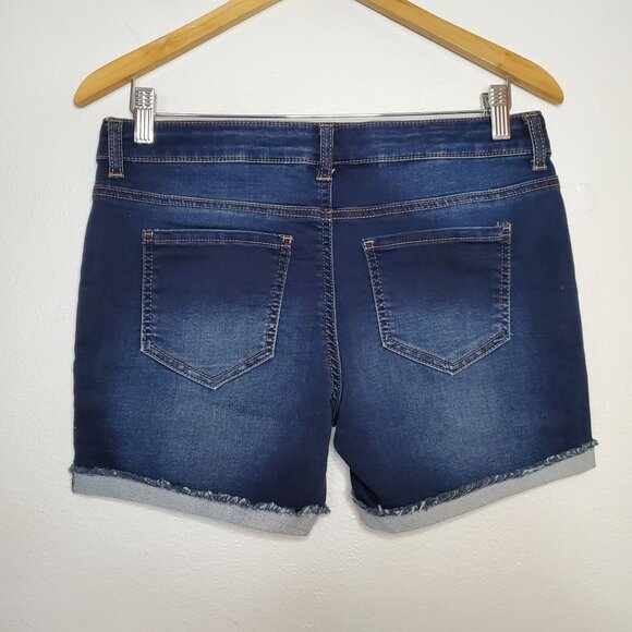 Hippie Girl Super Soft Denim Midi Shorts Regular Rise Button Fly Bundle of 3 Siz - Picture 3 of 4